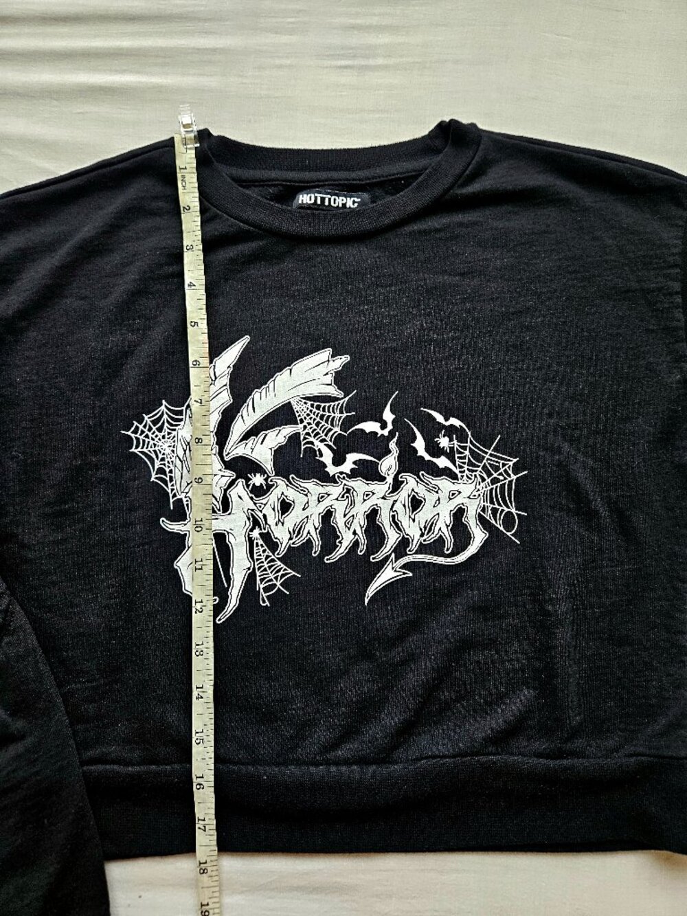 Horror Bats Crop Sweater - Picture 3 of 6